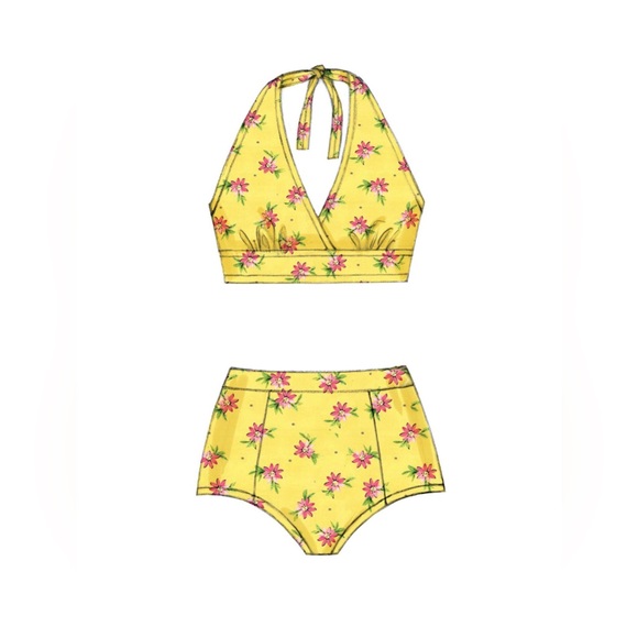 McCalls 7168 Misses Bikinis Pattern - Picture 8 of 13